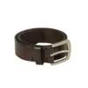 Leather Belt - dark-brown - 115-cm