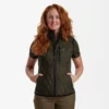 Lady Mossdale Quilted Waistcoat - forest-green - 36