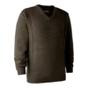 Sheffield Knit with V-neck - dark-elm - 2xl