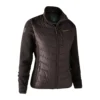 Lady Caroline Padded Jacket with knit - dark-prune - 36