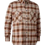 Luis Shirt - orange-check - 39-40